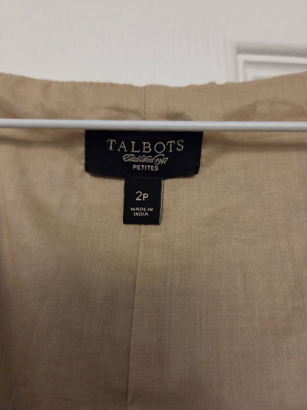 Talbots Beige Eyelet Sleeveless Sheath Dress - Picture 3 of 5